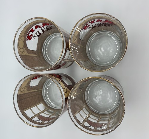 4 Vintage Houze Designers Guild Ray’s Private Bar Glass Tumblers Barware Western - Picture 5 of 7