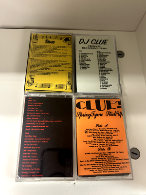 4X DJ CLUE 90S NYC PROMO HIP HOP RAP REGGAE MIXTAPE CASSETTE TAPES