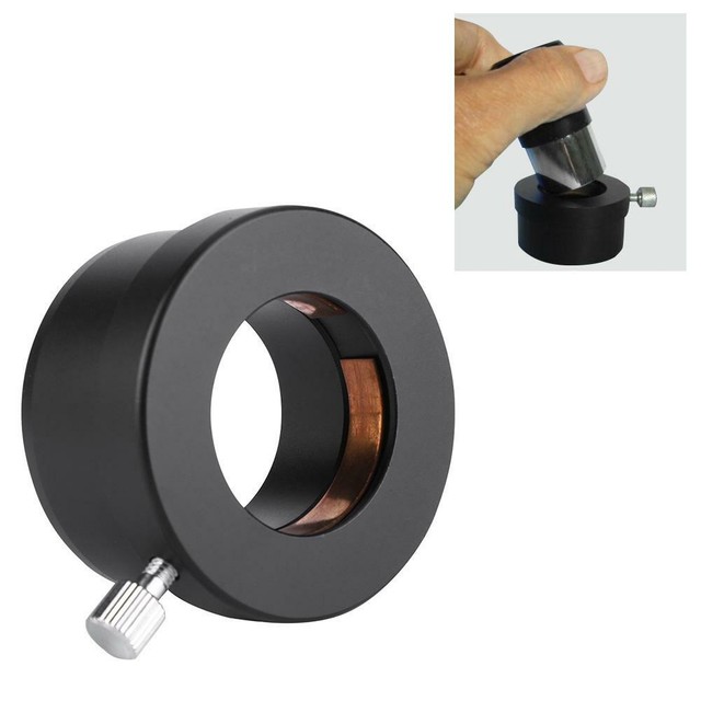 2" to 1.25" Telescope Eyepiece Mount Adapter Black Metal Accessories