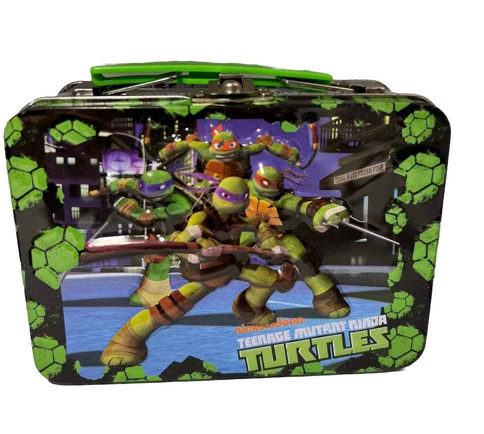Teenage Mutant Ninja Turtle Metal Tin /Playing Cards /60+ Sm Cards /1992 Raphael Foto 4 de 4