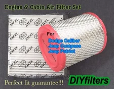  AF6168 C25869 Engine&Cabin Air Filter For DODGE Caliber 11-16 Compass & Patriot