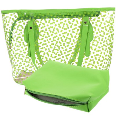  Tote Bag Transparent Shoulder Refine Stitching Miss Women's