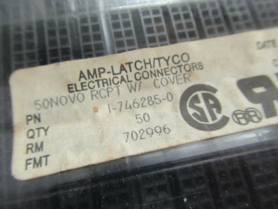 2 x 1-746285-0 50 Position Rectangular Receptacle Connector IDC GOLD 26-28 AWG  - Image 4 of 4