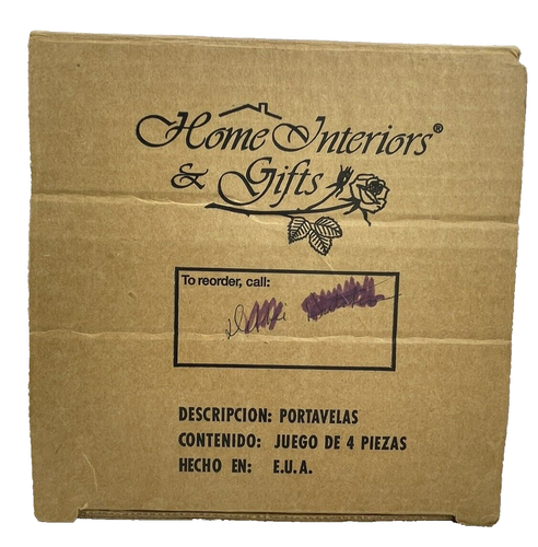 Vintage Home Interiors Weihnachtsbäume & schneeroter Rand 3" Glas Windlicht Tassen - 4 - Bild 9 von 11