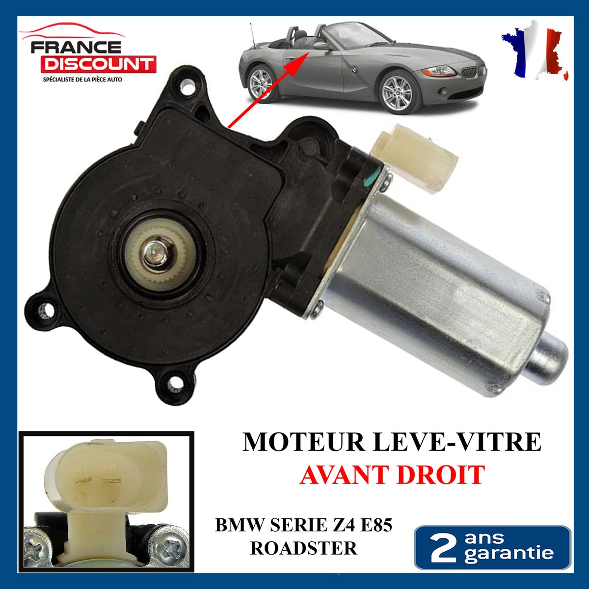Moteur De Lève-vitre électrique Avant Droit Pour BMW Série 3 E46 (et Autres Modèles) - Pièce Neuve D'origine PARTSLINE