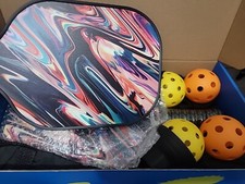 PICKLEBALL PADDLES SET 2 Pickleball Rackets 4 Balls with Carry Bag