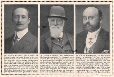 Charles Hardinge - Joseph Neumayer - Richard Weiskirchner - 1912 ~16x11cm