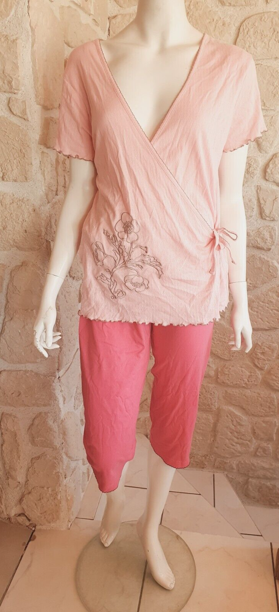 Pyjama Femme Chemise De Nuit Rose Pomme Pyjama Rose Pomme 