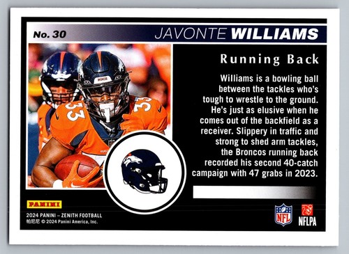 2024 Panini Zenith Football Retail Base 1-200 Pick your card - Picture 63 of 277