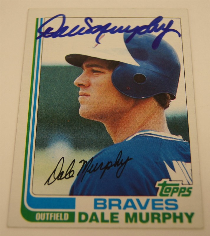 Signed DALE MURPHY 1982 TOPPS Baseball Card PSA/DNA COA