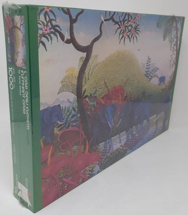 Puzzle International Team pezzi 1000 Irene Invrea "L’Oasi degli Elefanti" A.. - Immagine 2 di 3