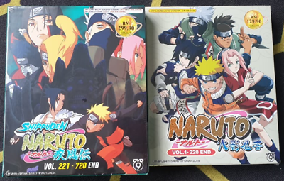 Anime DVD Naruto Shippuden Episode 1-720 Complete English Dub & Sub All  Region