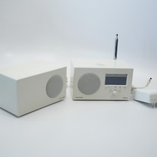 Tivoli Audio Albergo White Bluetooth Am Fm Radio W 2nd Speaker &amp; Power Cord