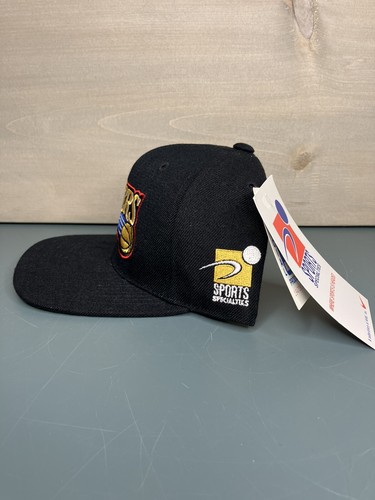 VINTAGE Sports Specialties Philadelphia 76ers Basketball Hat Cap 90s Black NWT - Picture 2 of 10
