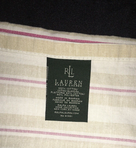 Ralph Lauren Newbury Port Queen Comforter Sham Pair Bedskirt Pink Floral Cream - Picture 10 of 18