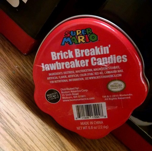 Super Mario Brick Breakin' Candies Full Case, 18 Tins, MINT & SEALED - Picture 10 of 10