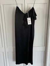 Zara Women s Black Slip Dress Size S NWT