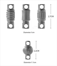 Titanium Quick Release Keychain Upgraded Detachable Key Ring Key Holder with 2
