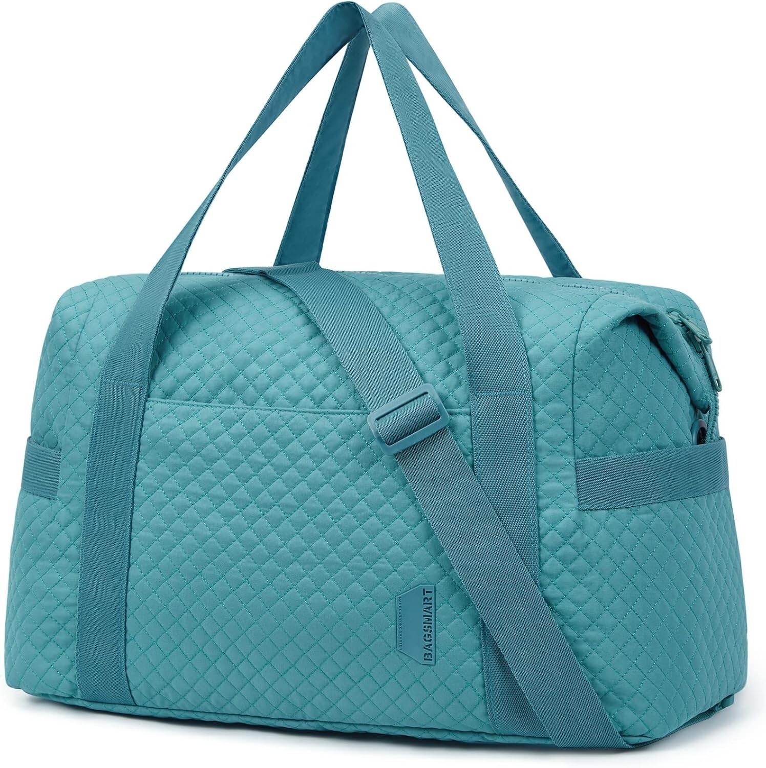 BAGSMART Large Gym Bag with Yoga Mat Buckle, Weekender Overnight Bag for Women,