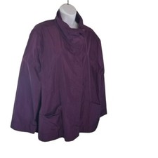 Liv By Habitat Clothes Purple Lagenlook Rain Lightweight Jacket Women Xxl