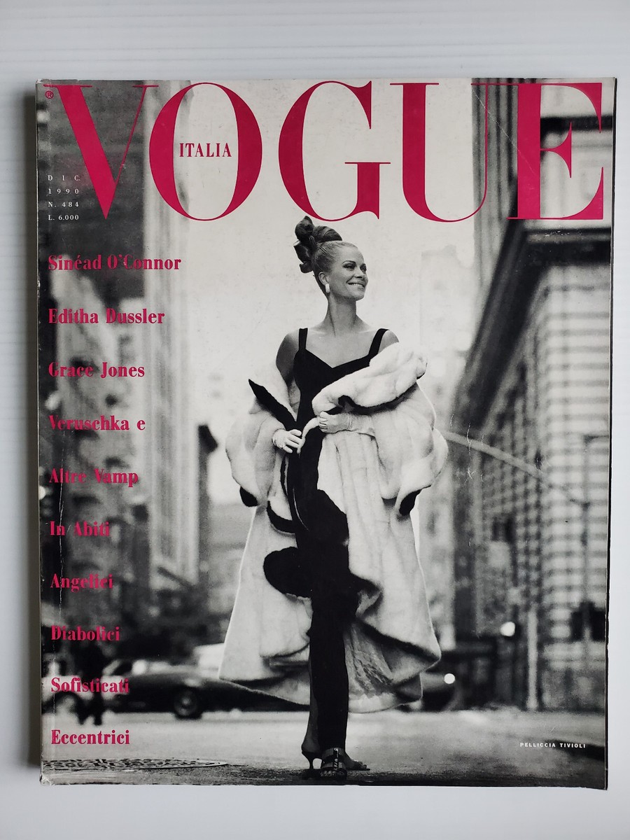 1990 VOGUE ITALIA mag C Schiffer Linda E Christy T Helena C D