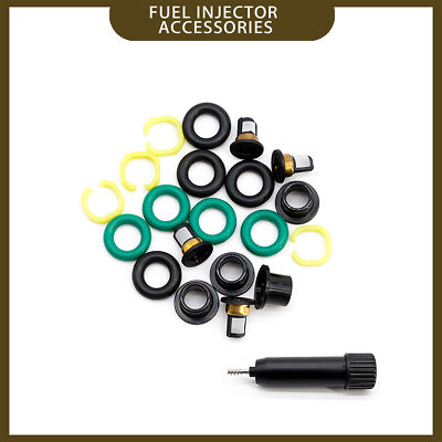 4 Set Fuel Injector Repair Seal Kit For 2004-2009 Mazda RX-8 1.3L N3H113250A