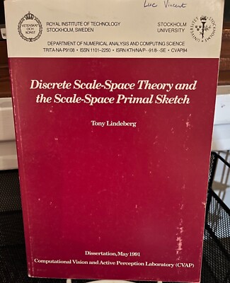 Discrete Scale-Space Theory and the Scale-Space Primal Sketch T Lindenberg 1991