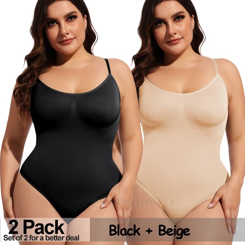 Paquete de 2 body para mujer arrebatado, body moldeador, ropa moldeadora arrebatada camiseta sin mangas - Imagen 29 de 45
