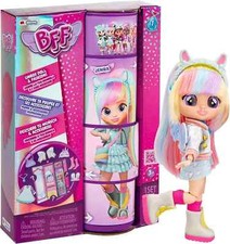 BFF by Cry Babies Fashion Doll Magic Tears with 9 Accessories - Jenna