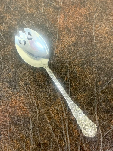 TRAJAN BY REED & BARTON STERLING SILVER ICE CREAM FORK W/MONOGRAM