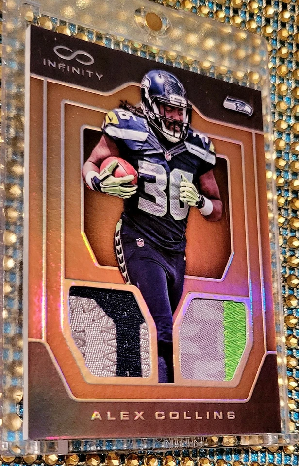 💎‼️#d 6/8 MINT 2016 Panini Infinity Alex Collins RC GOLD JERSEY UHD PICS👀📸 - Image 2 of 4