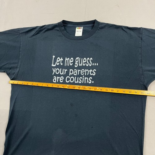 Vintage 2000er Humor "Let Me Guess... Deine Eltern sind Cousins." T-Shirt XL/2XL - Bild 11 von 15