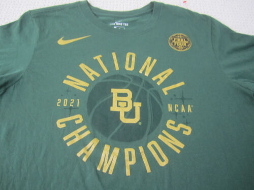 Baylor Bears Shirt Mens Medium Green NCAA Basketball Final Four March Madness - Picture 2 of 9