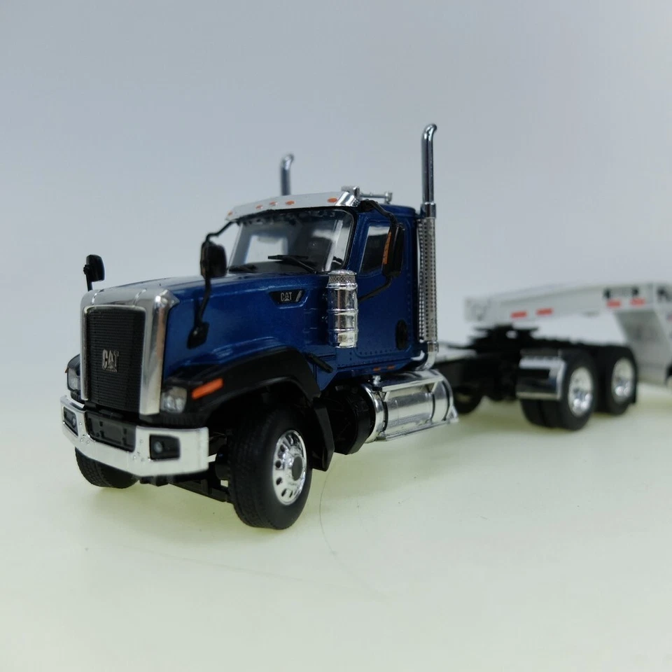 Cat CT680 6x4 Blue Rogers Lowboy  White WSI Models wsi 39-1004 - Image 2 of 4