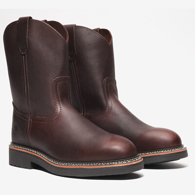 New Men's Work Boots Brown 10