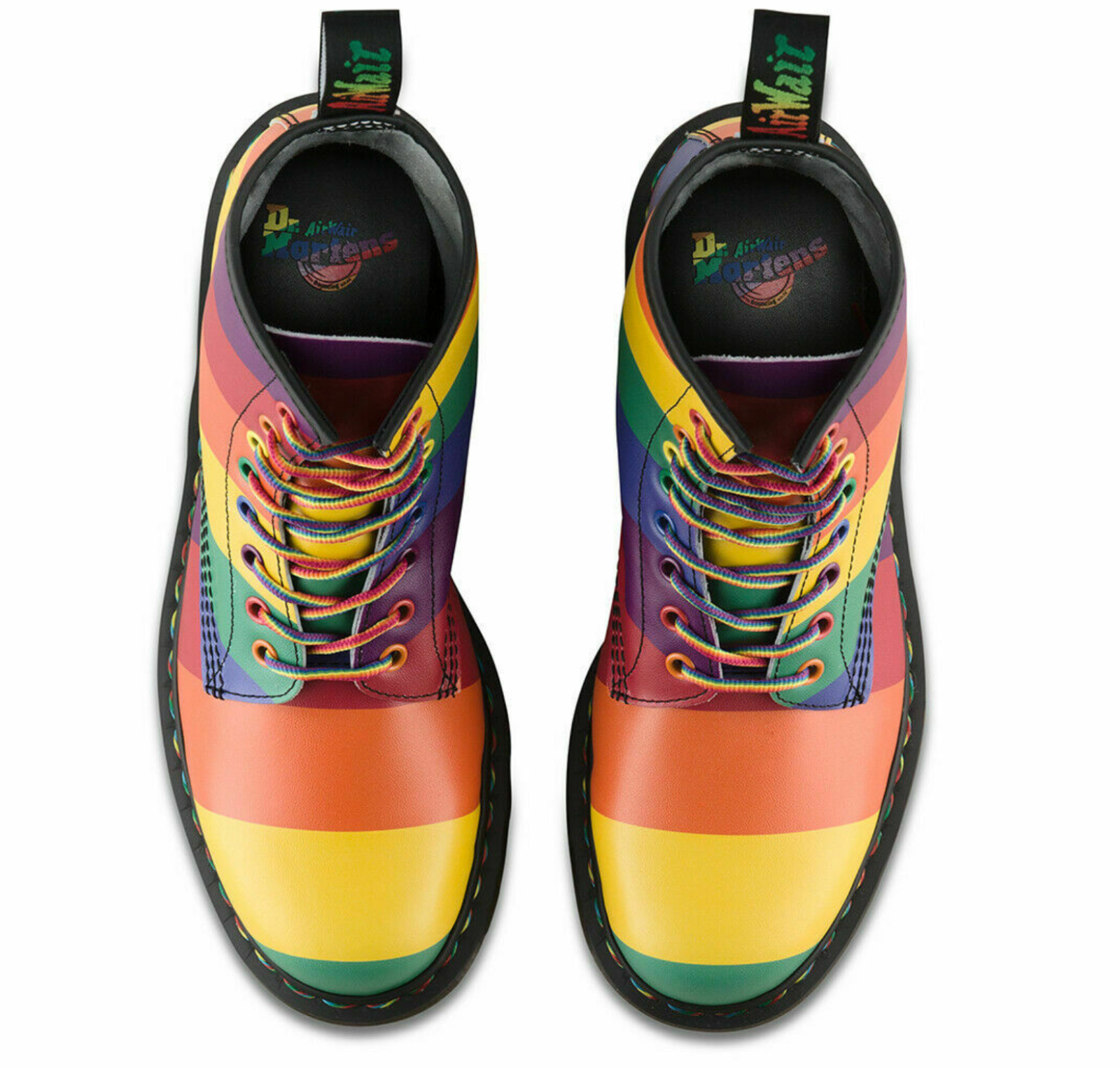 rainbow pride doc martens