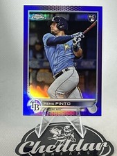 2022 Topps Chrome Update Baseball Purple Refractor - Rene Pinto RC - Rays