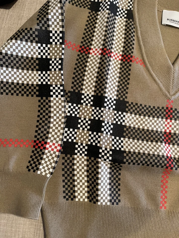 Suéter Burberry Archive beige a cuadros nuevo con etiquetas 6 años Foto 3 de 4