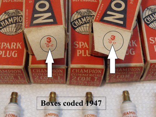 ( 1 ) .. ‘NOS’ Champion 2 Com-L Spark Plug .. take-apart design .. Made in USA - Picture 4 of 20