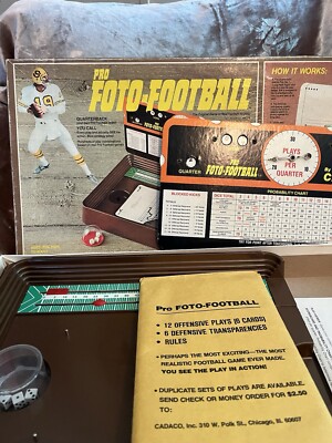 Vintage 1967 Pro Foto-Football By Cadaco - PREOWNED NOT USED MUCH IF ANY SEE PIC