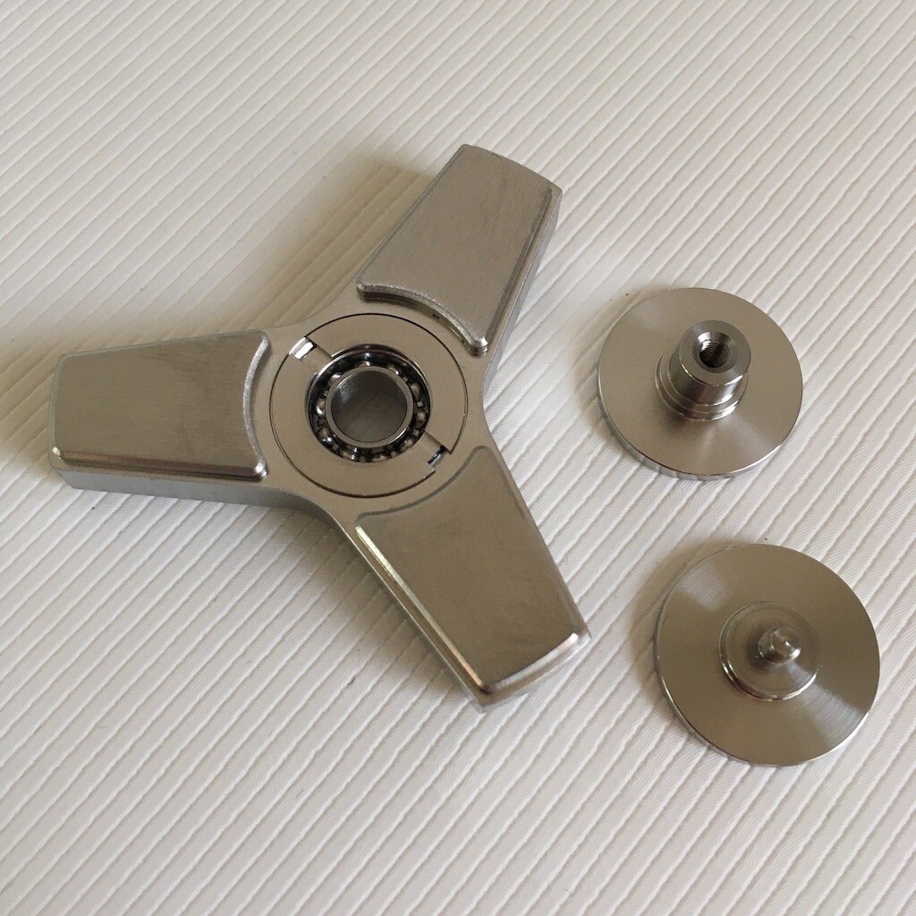 Mixmart Fidget Spinner Solid Brass R1 Stainless Steel Bearing Detachable Wings For Sale Online Ebay