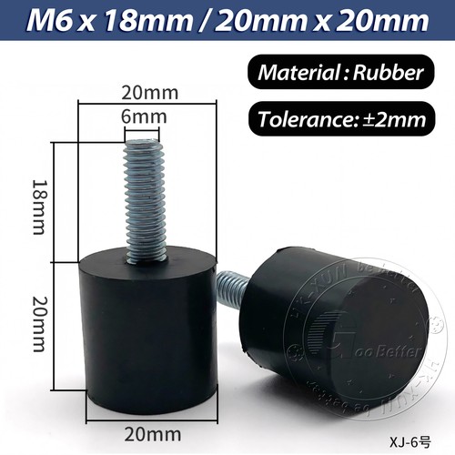 M6 M8 M10 Rubber Adjustable Feet Screw Leveling Table Foot Machine Furniture Leg - Picture 14 of 65