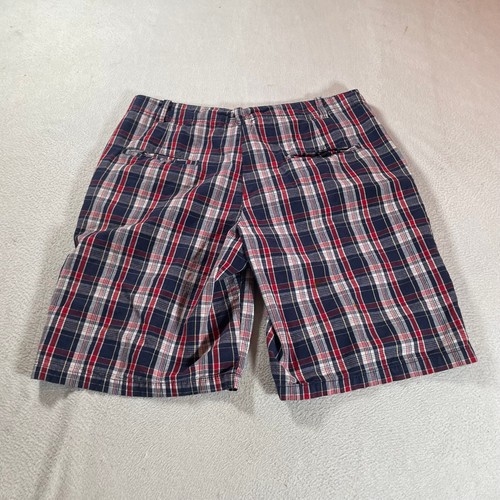 Y2K Bugle Boy Shorts Mens 36 Blue Plaid Skate Baggy Cargo Plaid Street Grunge - 第 13/15 張圖片