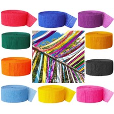 Paper Streamers Crepe Roll Party Children Craft Decoration Birthday Celebration 