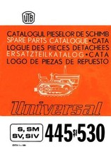 301813 Ersatzteilliste Kettenschlepper Raupenschlepper UTB S445 S 445 Rumänien