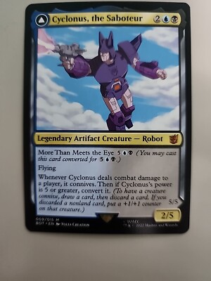 MTG Cyclonus, the Saboteur/Cybertronian Fighter Transformers 9/15 Regular  Mythic