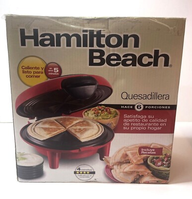Hamilton Beach 6 Wedge Quesadilla/Sandwich Toast Model