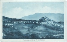 cu212 cartolina panorama di colli a volturno provincia di campobasso molise