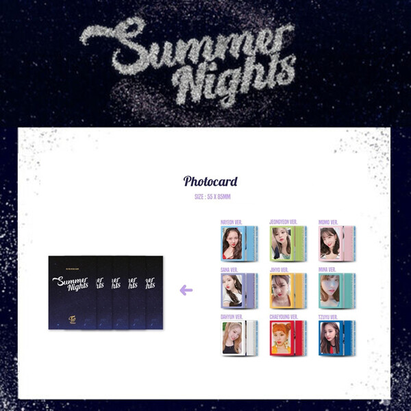 TWICE - 2ND SPECIAL ALBUM SUMMER NIGHTS PHOTO CARD TZUYU SANA MOMO