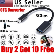  Type C USB-C 3.1 Male To USB 3.0 Type A Female OTG Converter Adapter Cable Cord